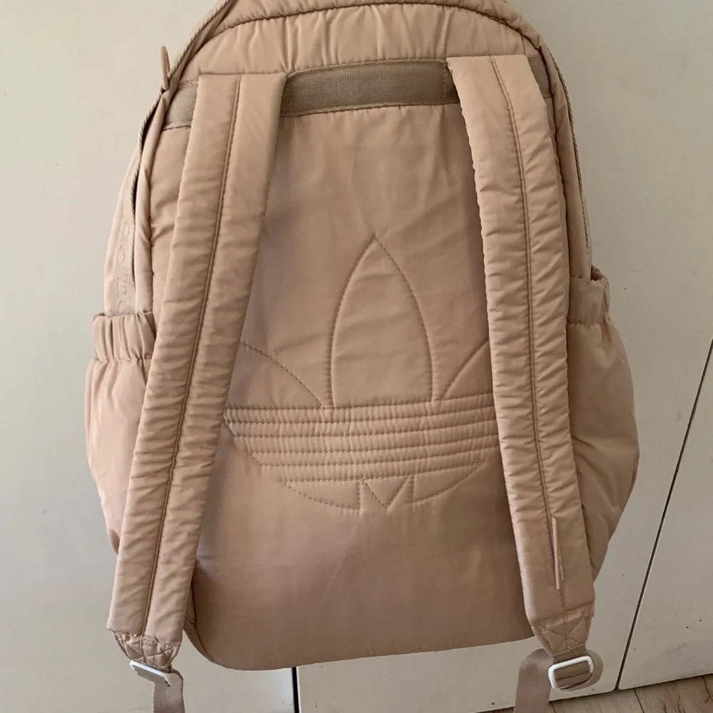 adidas Originals Puffer Backpack in Beige - Picture 10 of 11